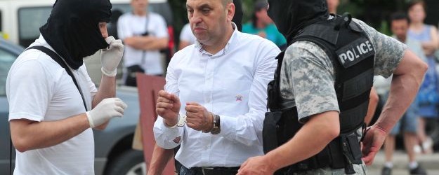 Lube Boshkovski, foto gjatë arrestimit